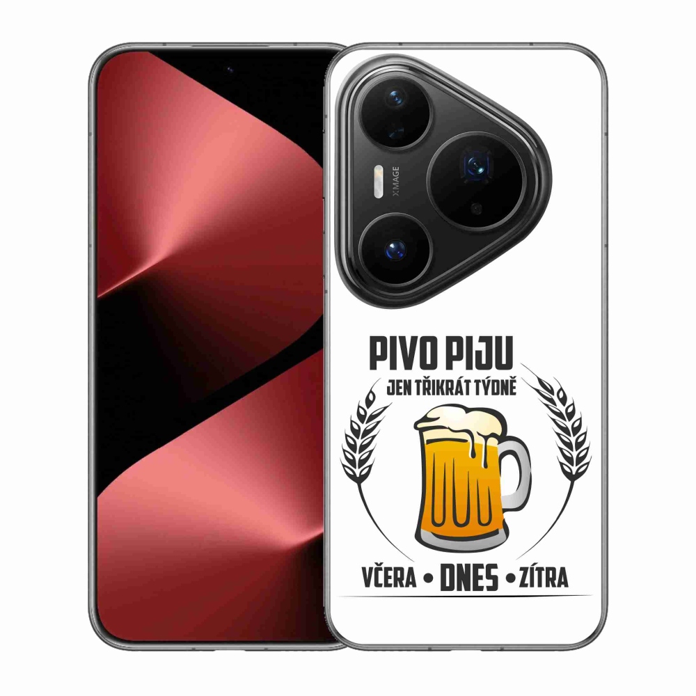 Gél borító mmCase a Huawei Pura 80 Pro készülékhez - sör motívum fehér háttérrel