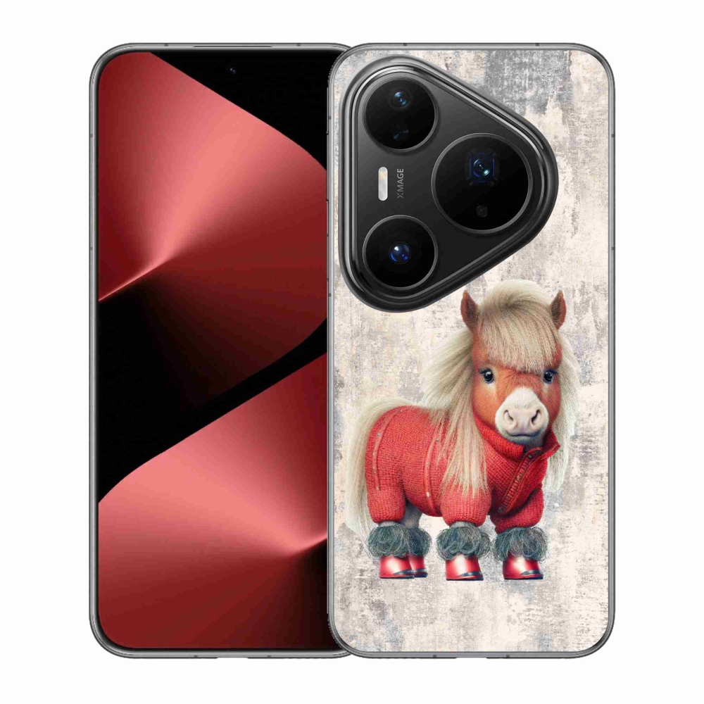 Zselés borítás mmCase a Huawei Pura 80 Pro - póni pulóverben
