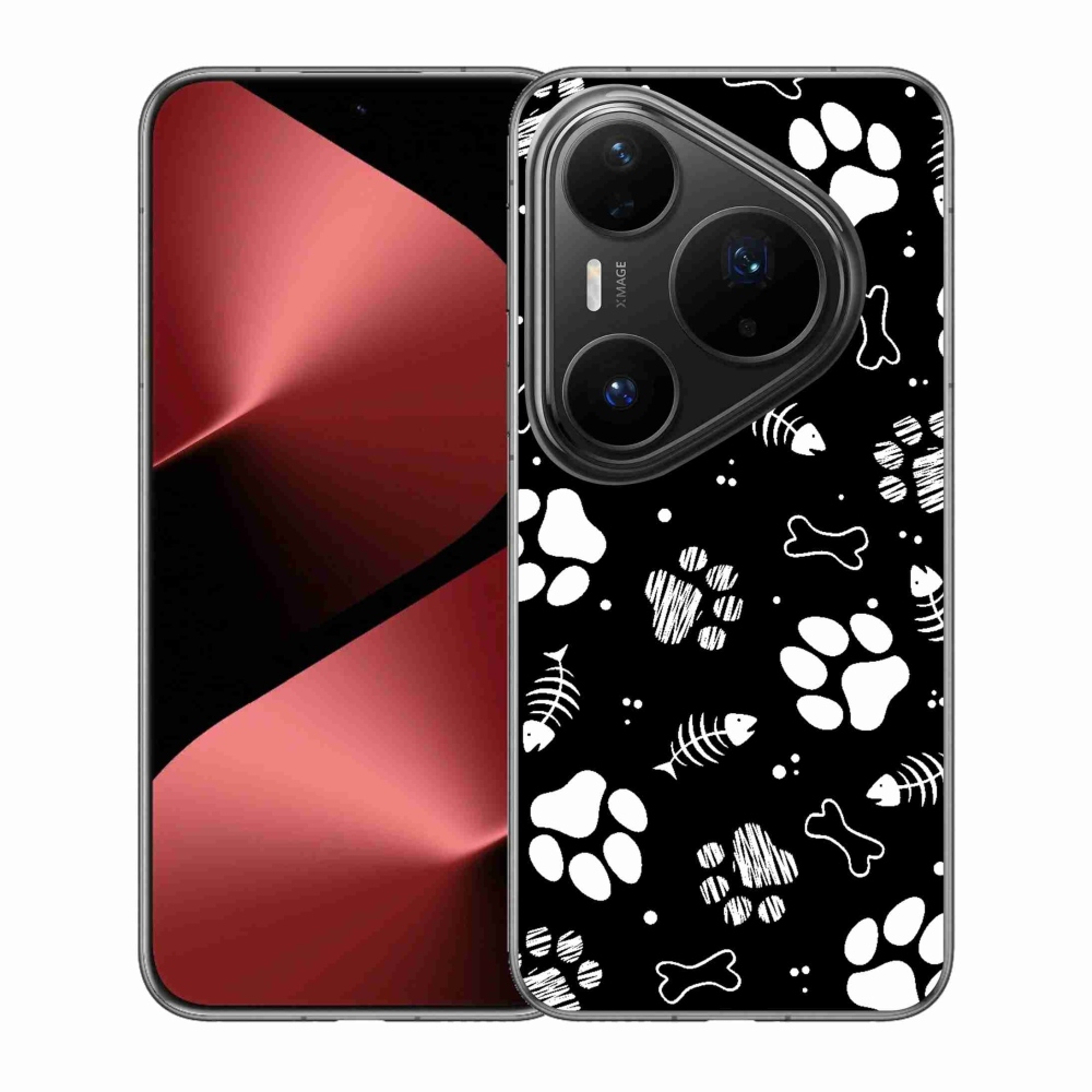 Gél borítás mmCase a Huawei Pura 80 Pro számára - kutyamancsok
