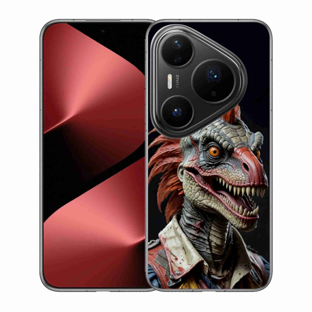mmCase gél tok a Huawei Pura 80 Pro-hoz – punk dinoszaurusz