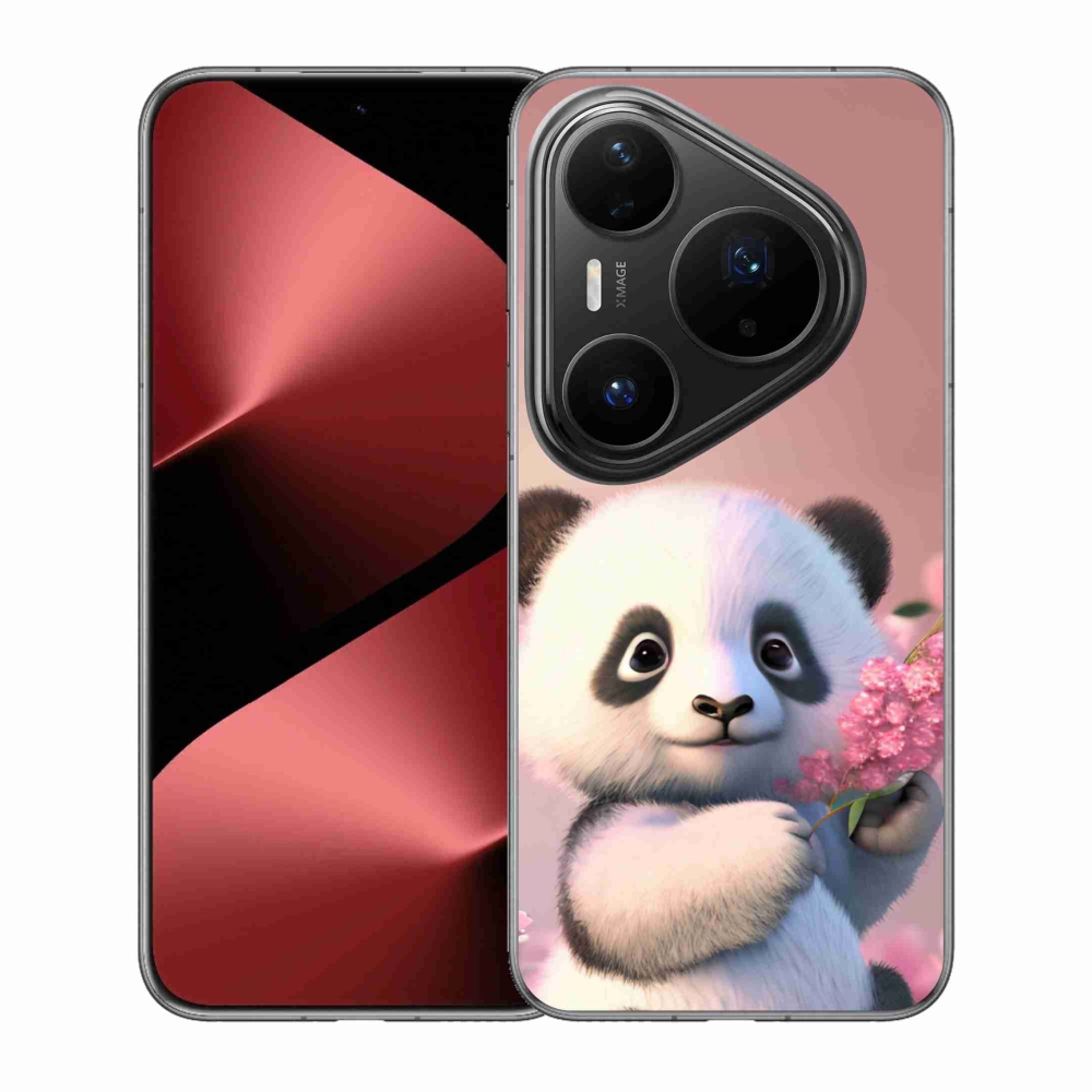 Gél borítás mmCase a Huawei Pura 80 Pro számára - aranyos panda