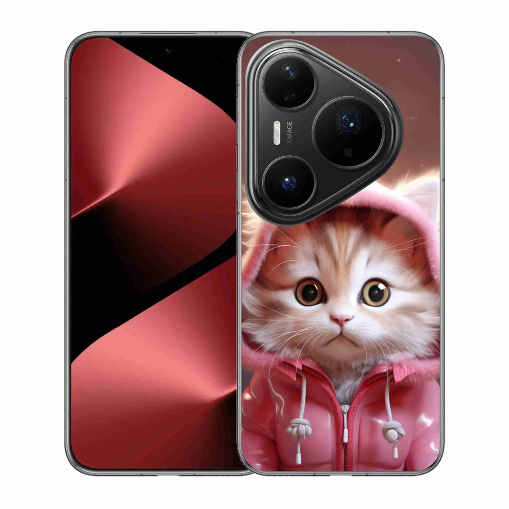 Gél borítás mmCase a Huawei Pura 80 Pro számára - aranyos cica 3