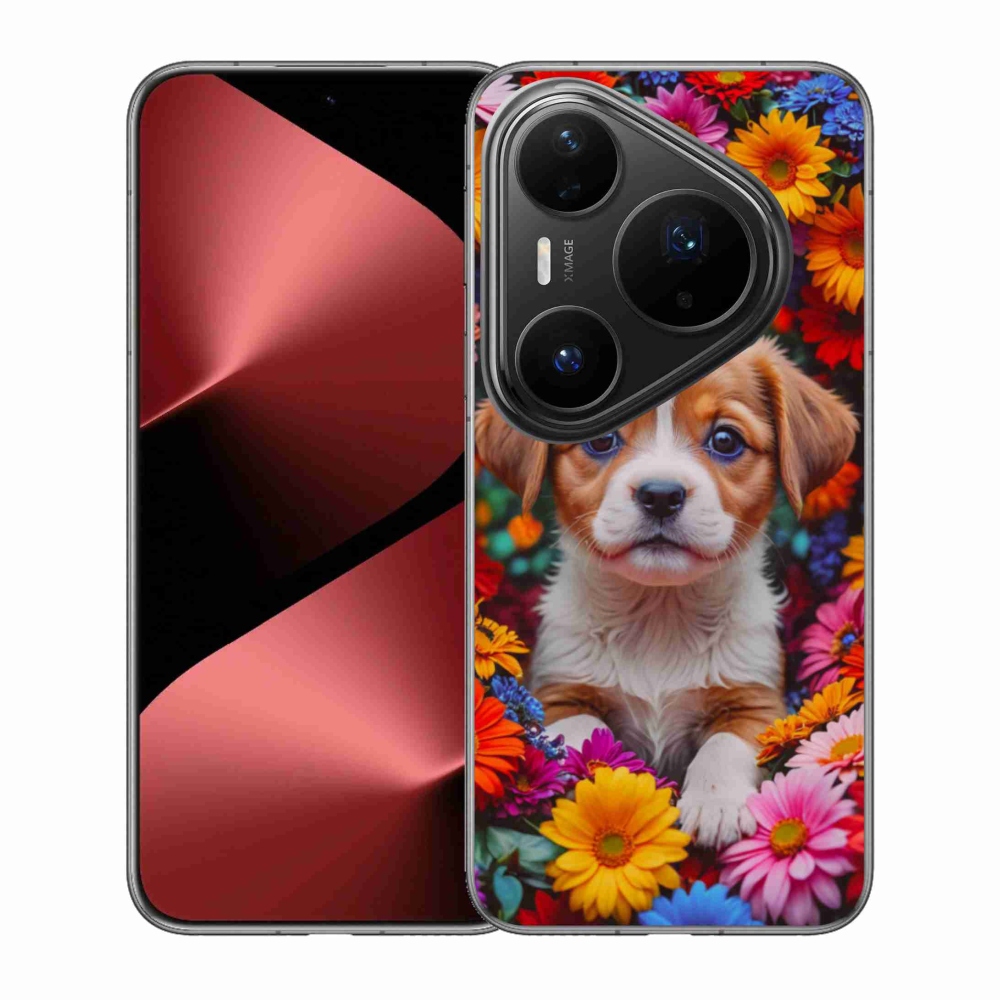 Gél borítás mmCase a Huawei Pura 80 Pro számára - aranyos kiskutya