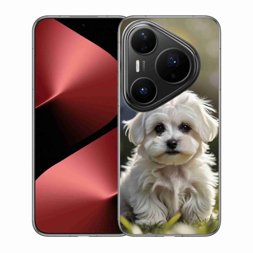 mmCase gél tok a Huawei Pura 80 Pro-hoz – aranyos máltai kutyus