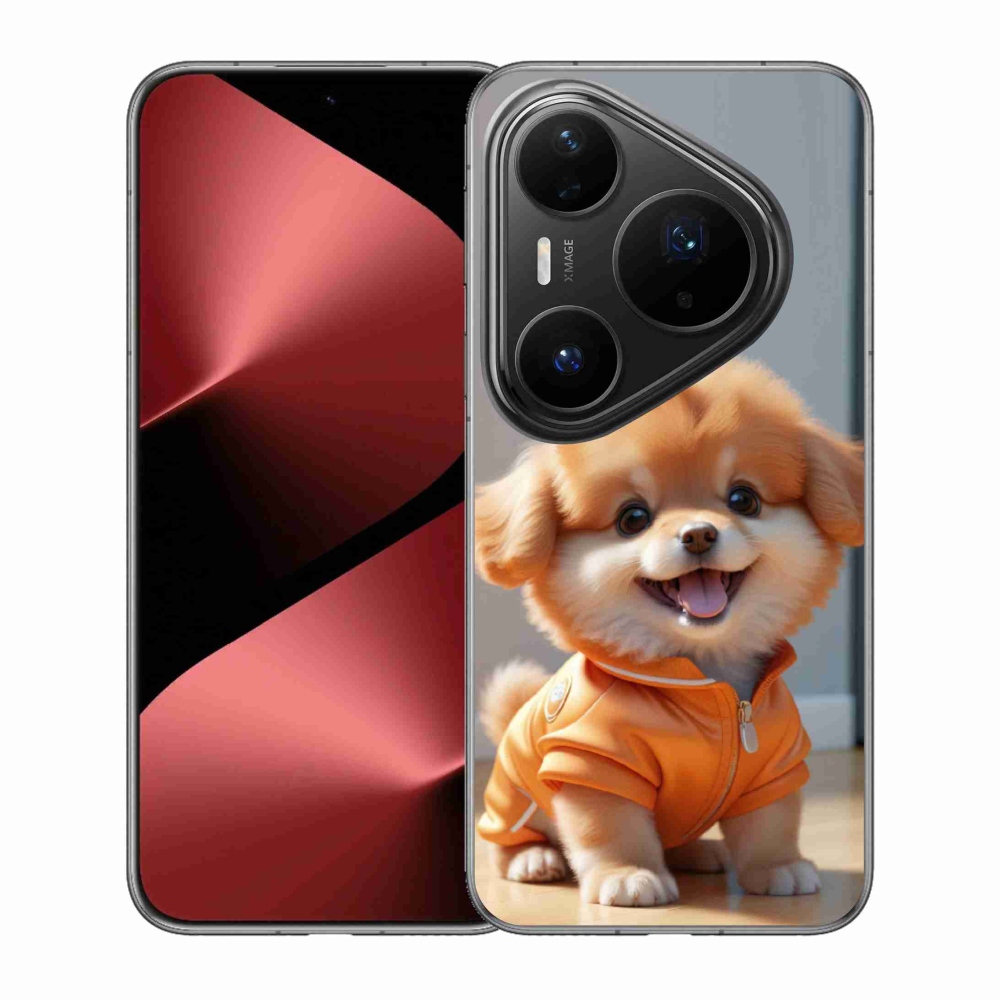 mmCase gél tok a Huawei Pura 80 Pro-hoz – aranyos pomerániai pulóverben