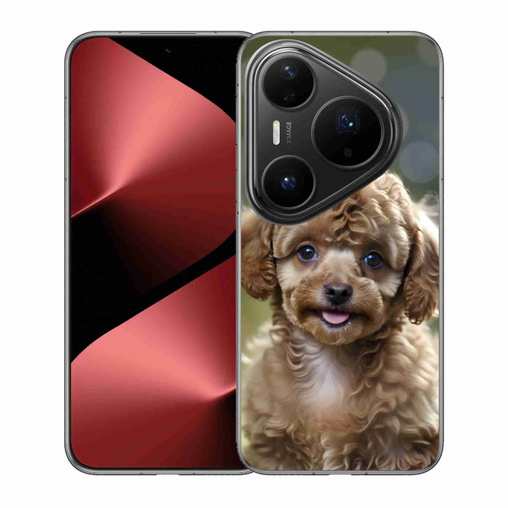 mmCase gél tok a Huawei Pura 80 Pro-hoz – aranyos pudli