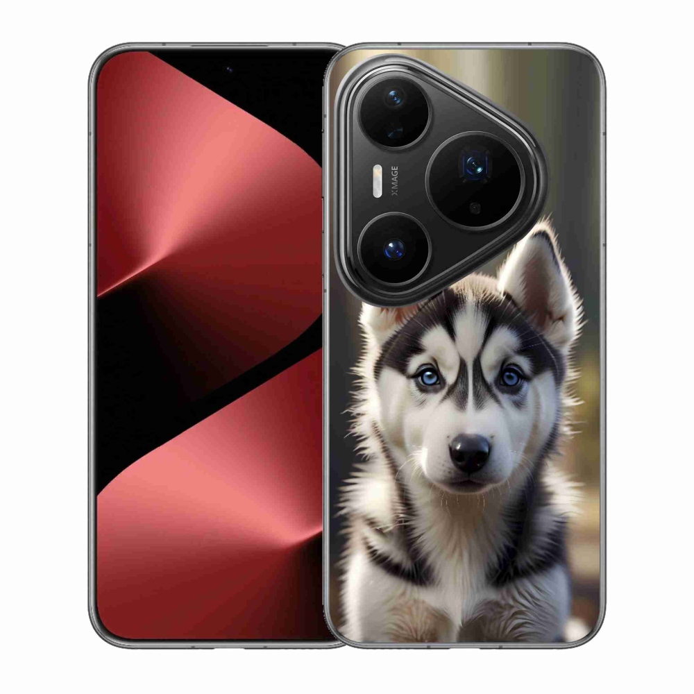 mmCase gél tok a Huawei Pura 80 Pro-hoz – aranyos szibériai husky