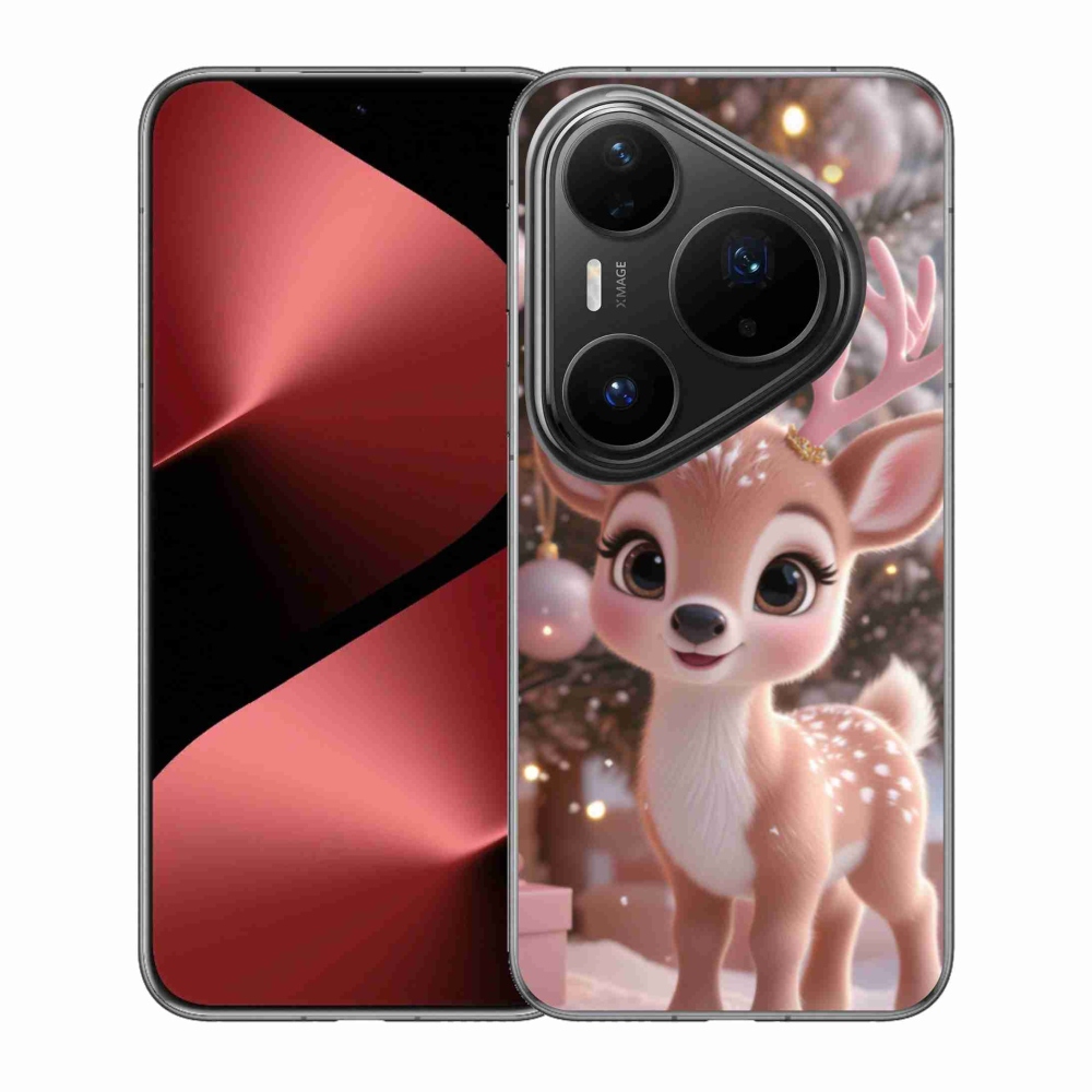 Zselés borítás mmCase a Huawei Pura 80 Pro számára - aranyos rénszarvas