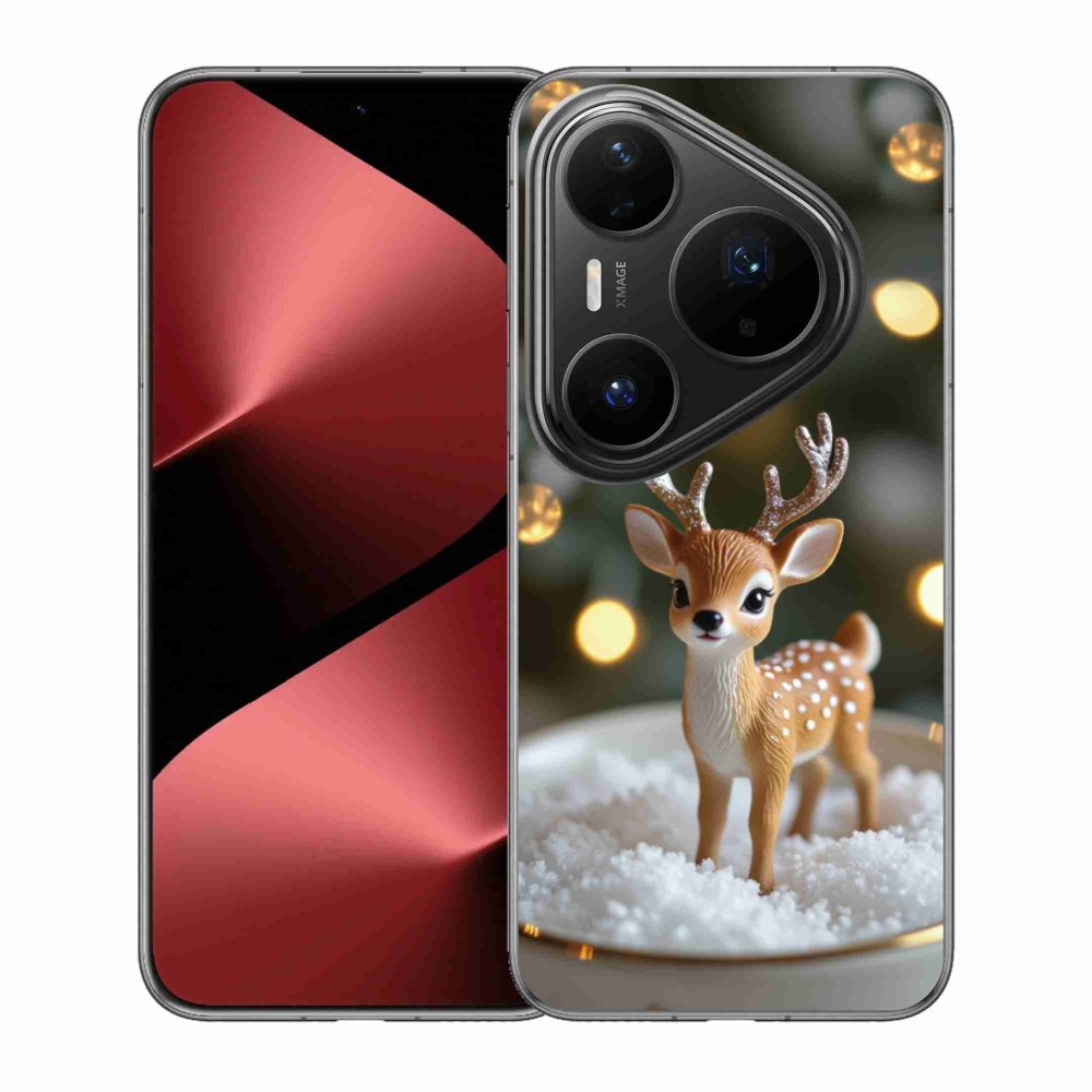mmCase gél tok a Huawei Pura 80 Pro-hoz – aranyos karácsonyi szarvas