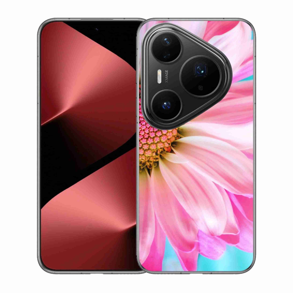 Gél borítás mmCase a Huawei Pura 80 Pro készülékhez - rózsaszín virág