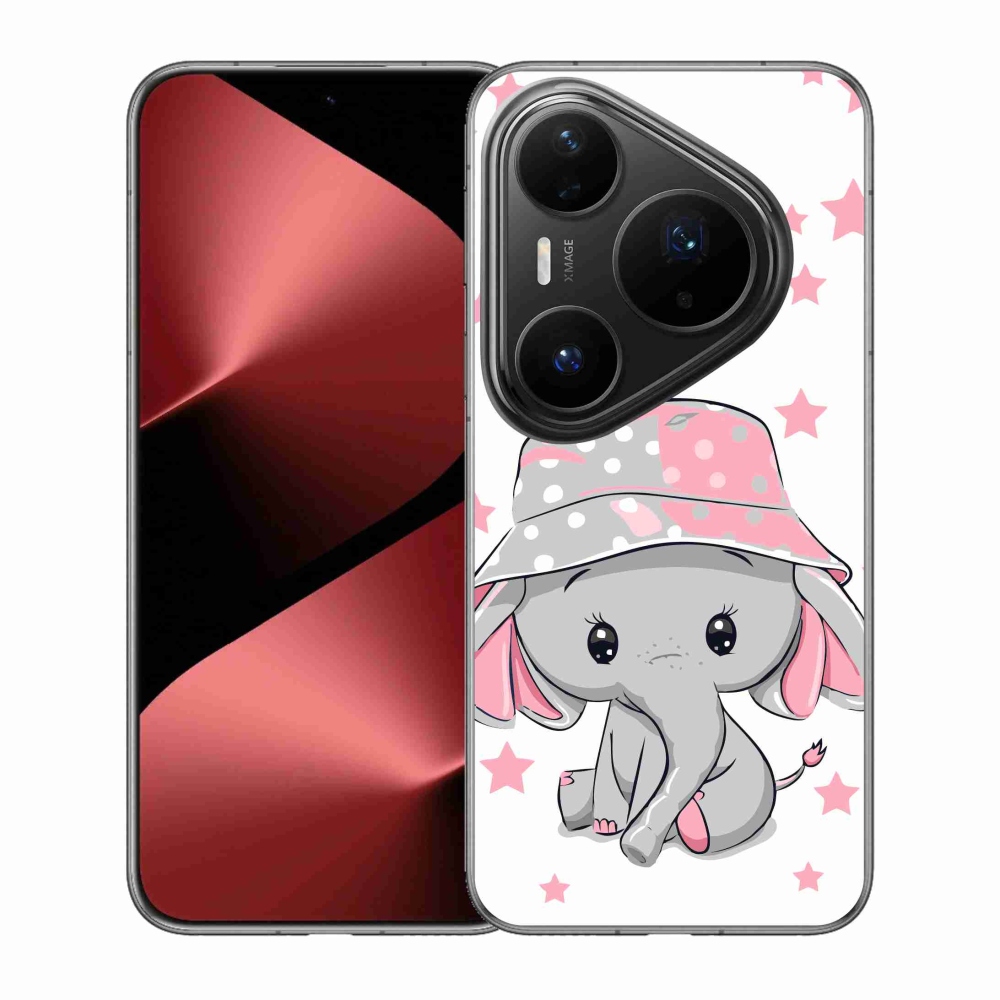 Zselés borítás mmCase a Huawei Pura 80 Pro készülékhez - rózsaszín elefánt