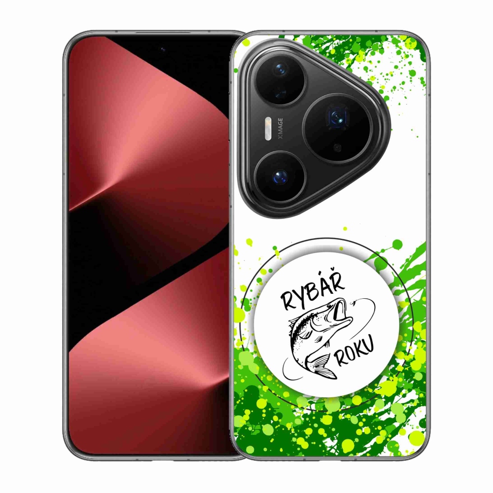 Gél borító mmCase a Huawei Pura 80 Pro - az év horgásza fehér háttérrel