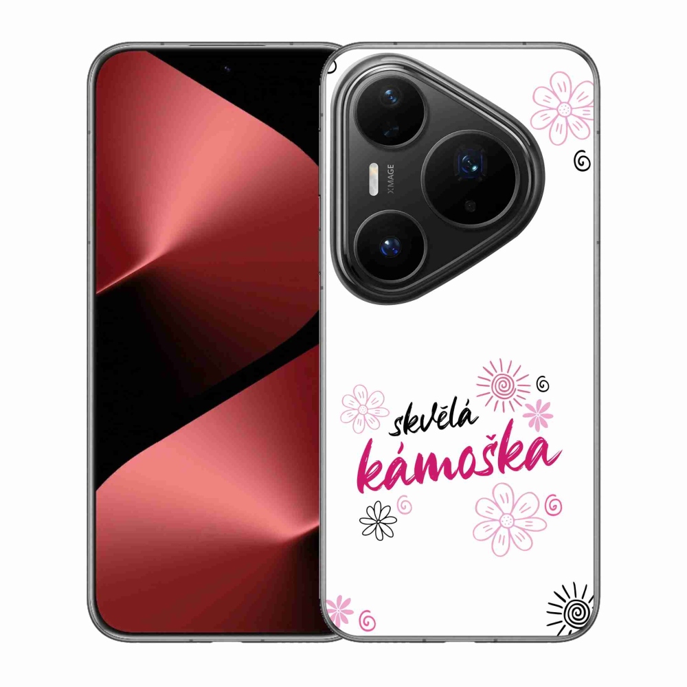 Gél borító mmCase a Huawei Pura 80 Pro - nagyszerű haver fehér háttérrel