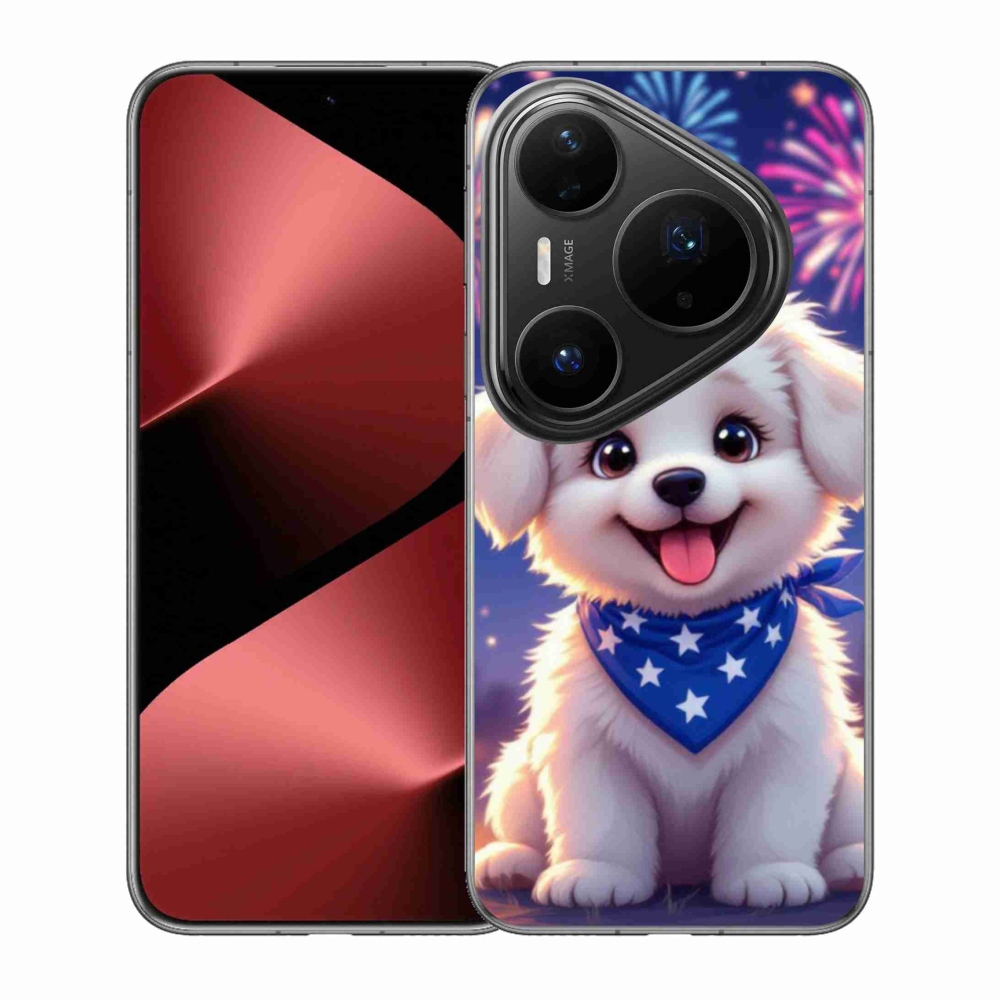 Gél borítás mmCase a Huawei Pura 80 Pro számára - ünnepi kölyökkutyakölyök