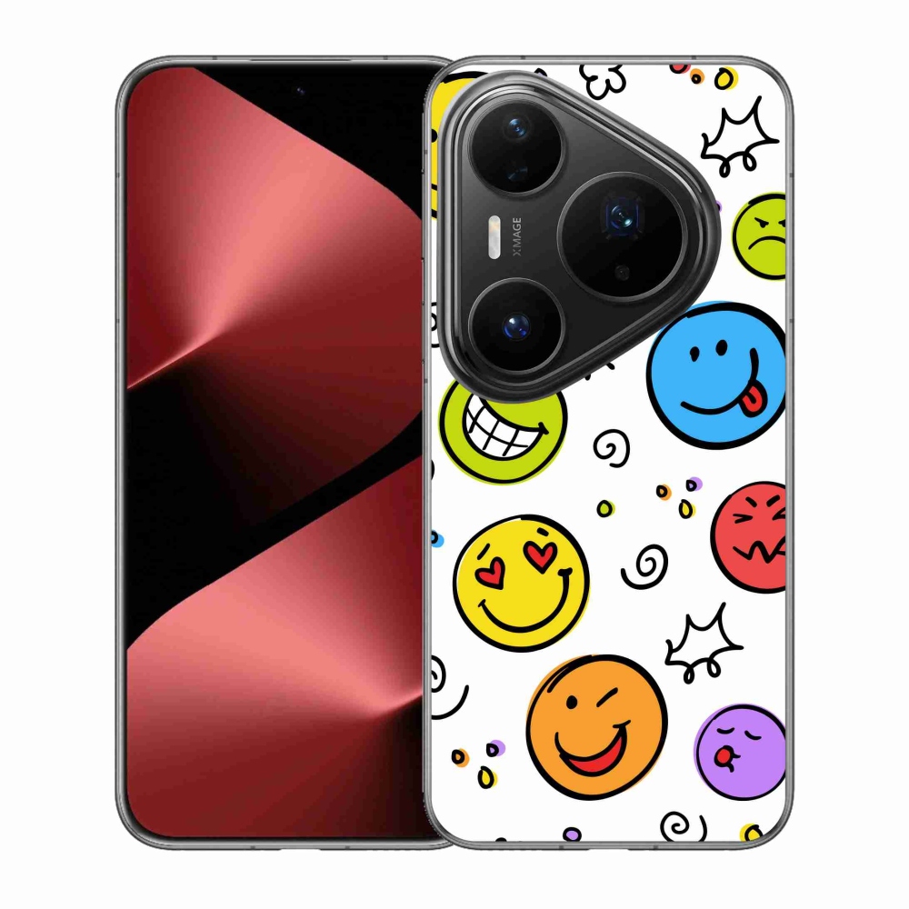 Gél borító mmCase a Huawei Pura 80 Pro készülékhez - smiley-k