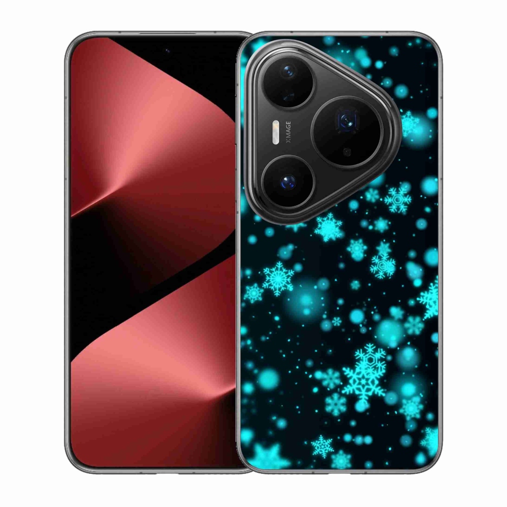 Zselés borítás mmCase a Huawei Pura 80 Pro készülékhez - hópelyhek 1