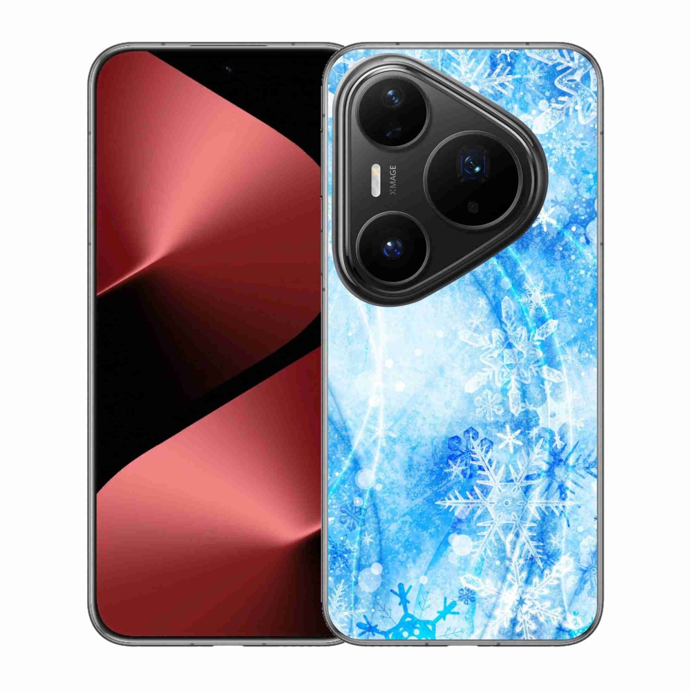Gél borító mmCase a Huawei Pura 80 Pro készülékhez - hópelyhek