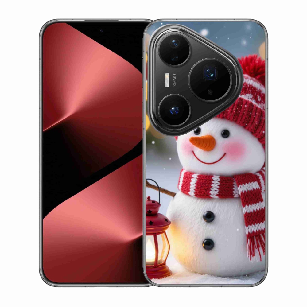 Gél borítás mmCase a Huawei Pura 80 Pro készülékhez - hóember 2
