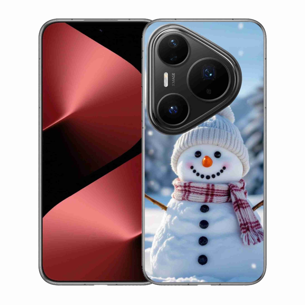 Gél borítás mmCase a Huawei Pura 80 Pro készülékhez - hóember 3