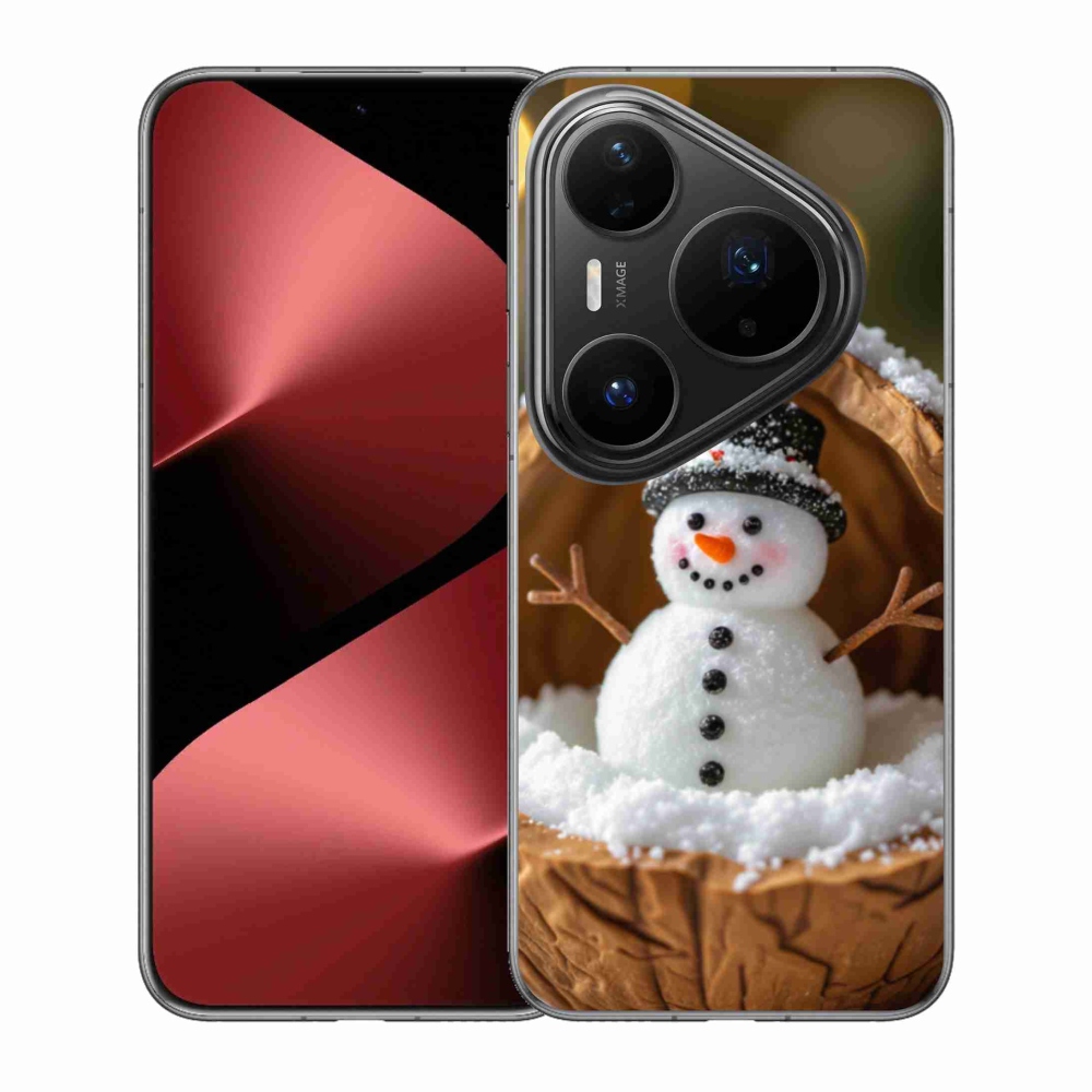 Gél borítás mmCase a Huawei Pura 80 Pro készülékhez - hóember 4