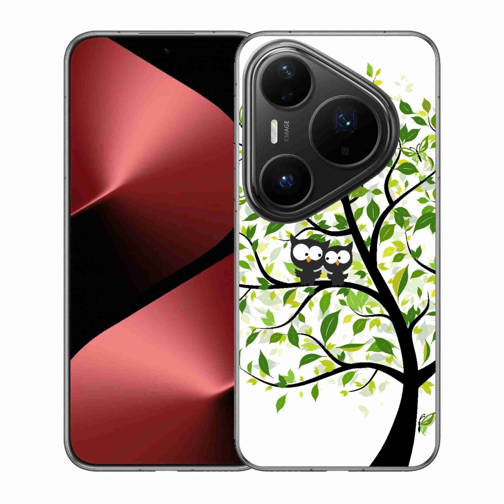 Gél borítás mmCase a Huawei Pura 80 Pro számára - baglyok a fán