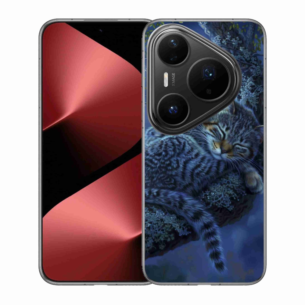 Gél borítás mmCase a Huawei Pura 80 Pro számára - alvó macska