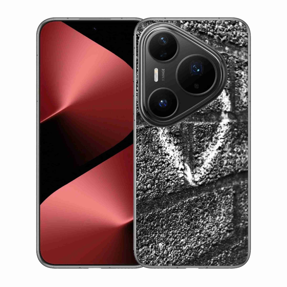 Zselés borítás mmCase a Huawei Pura 80 Pro-n - szív a falon