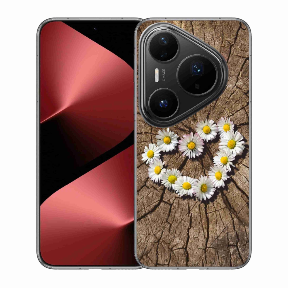 Zselés borítás mmCase a Huawei Pura 80 Pro készülékhez - százszorszépek szíve