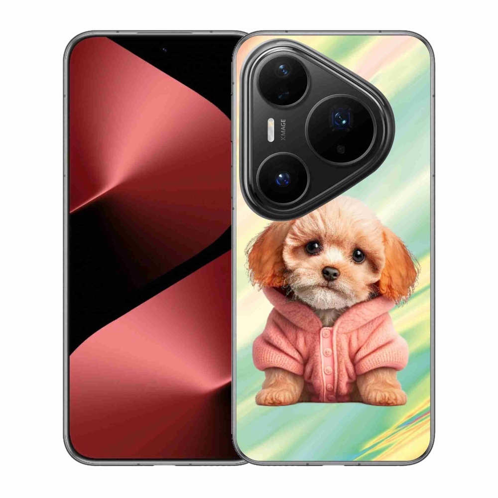 Gél borítás mmCase a Huawei Pura 80 Pro számára - pulóveres kiskutya