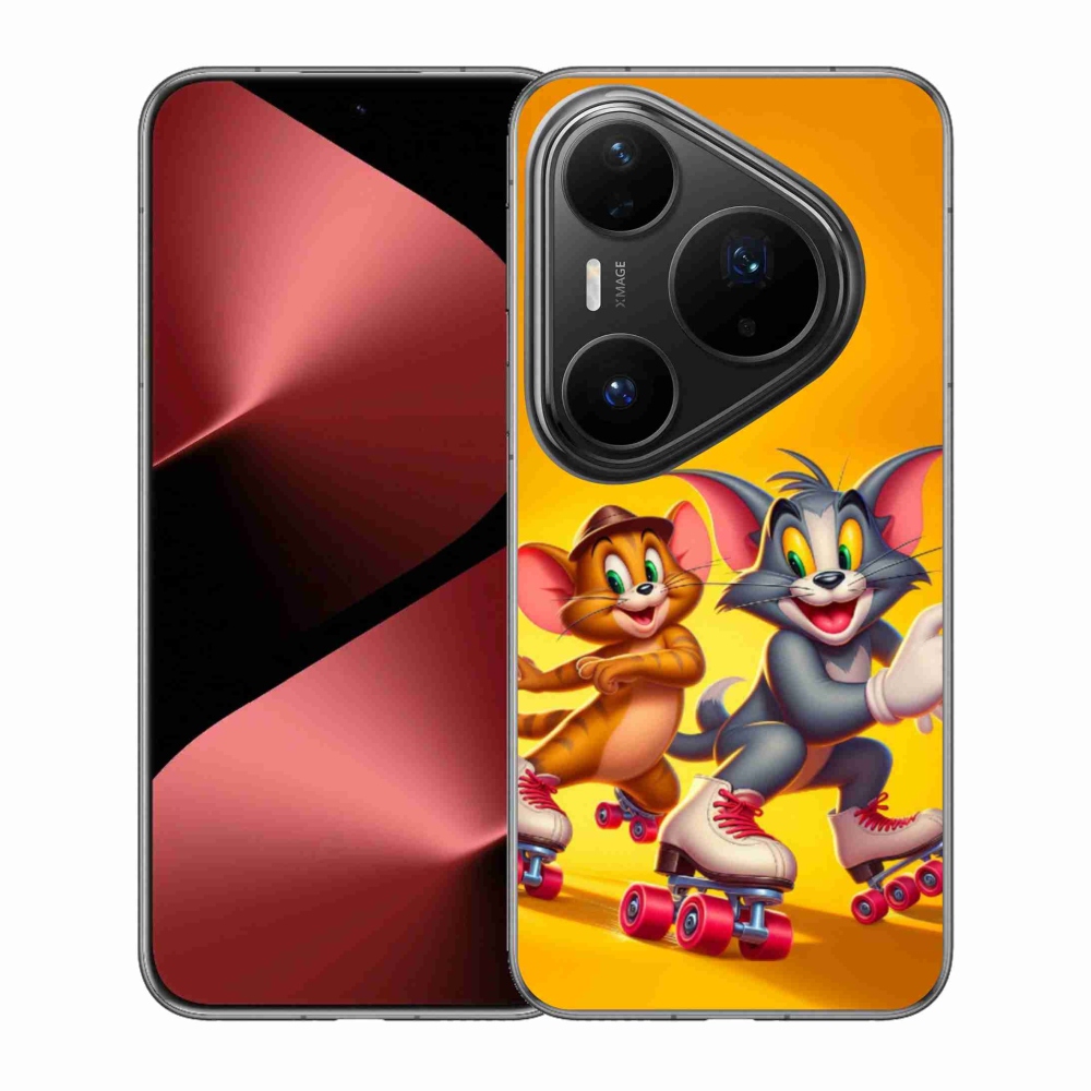 Zselés borítás mmCase a Huawei Pura 80 Pro számára - tom a jerry