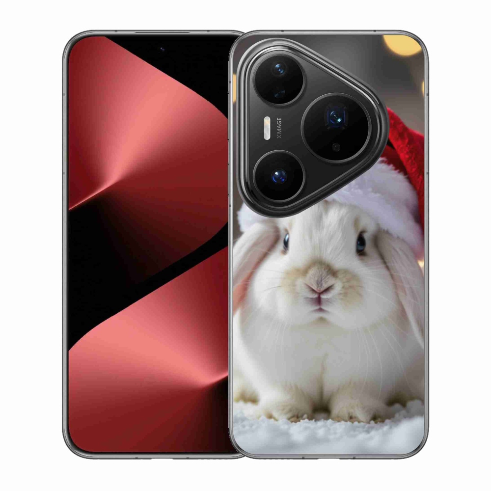 Gél borítás mmCase a Huawei Pura 80 Pro számára - karácsonyi nyúl