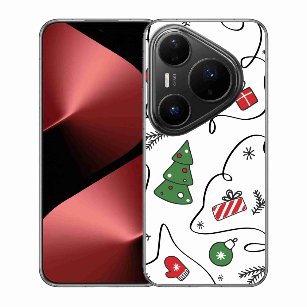 Gél borító mmCase a Huawei Pura 80 Pro készülékhez - karácsonyi motívumok