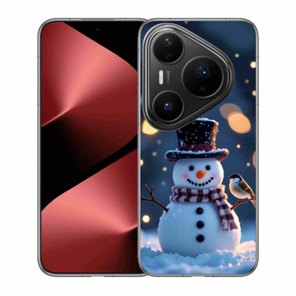 mmCase gél tok a Huawei Pura 80 Pro-hoz – karácsonyi hóember