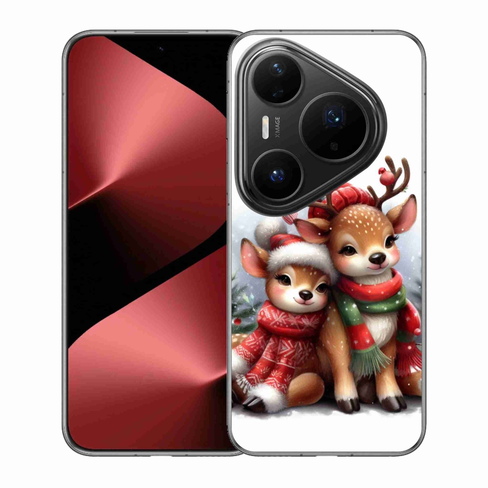 Zselés borítás mmCase a Huawei Pura 80 Pro számára - karácsonyi rénszarvas