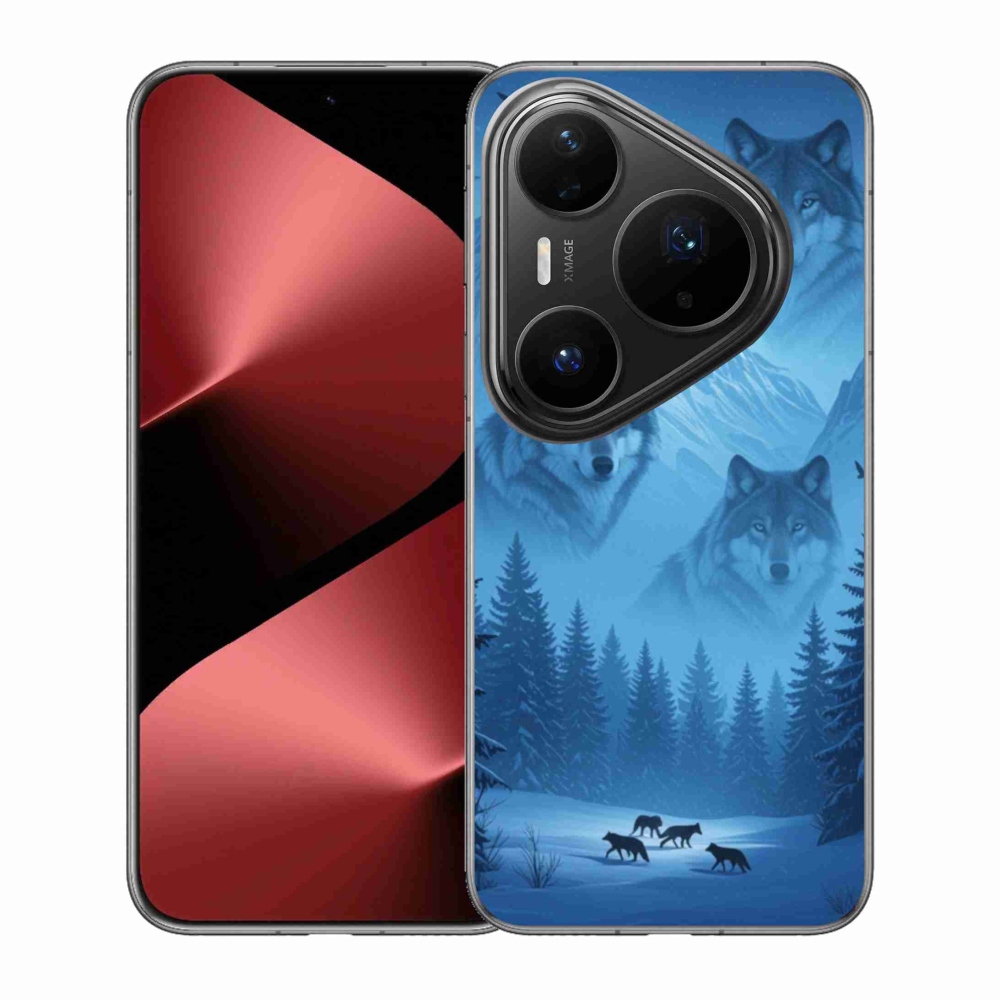 Zselés borítás mmCase a Huawei Pura 80 Pro számára - farkas csomag