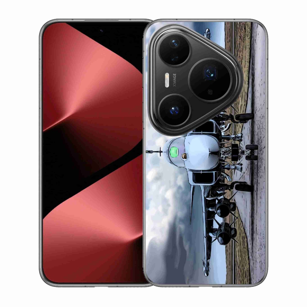 Gél borítás mmCase a Huawei Pura 80 Pro számára - katonai repülőgépek