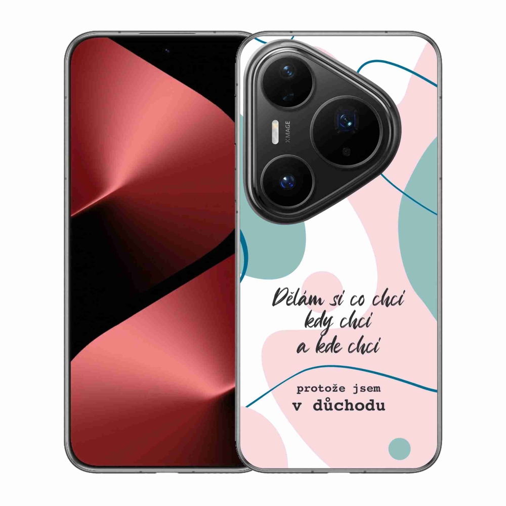 Gél borító mmCase a Huawei Pura 80 Pro készülékhez - vicces szöveg 10 fehér háttér