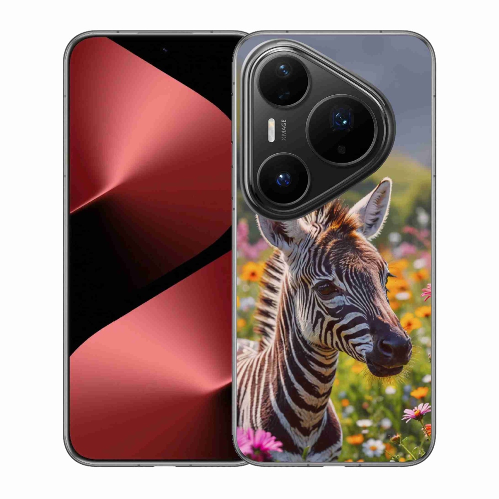 mmCase gél tok a Huawei Pura 80 Pro-hoz – zebra a réten