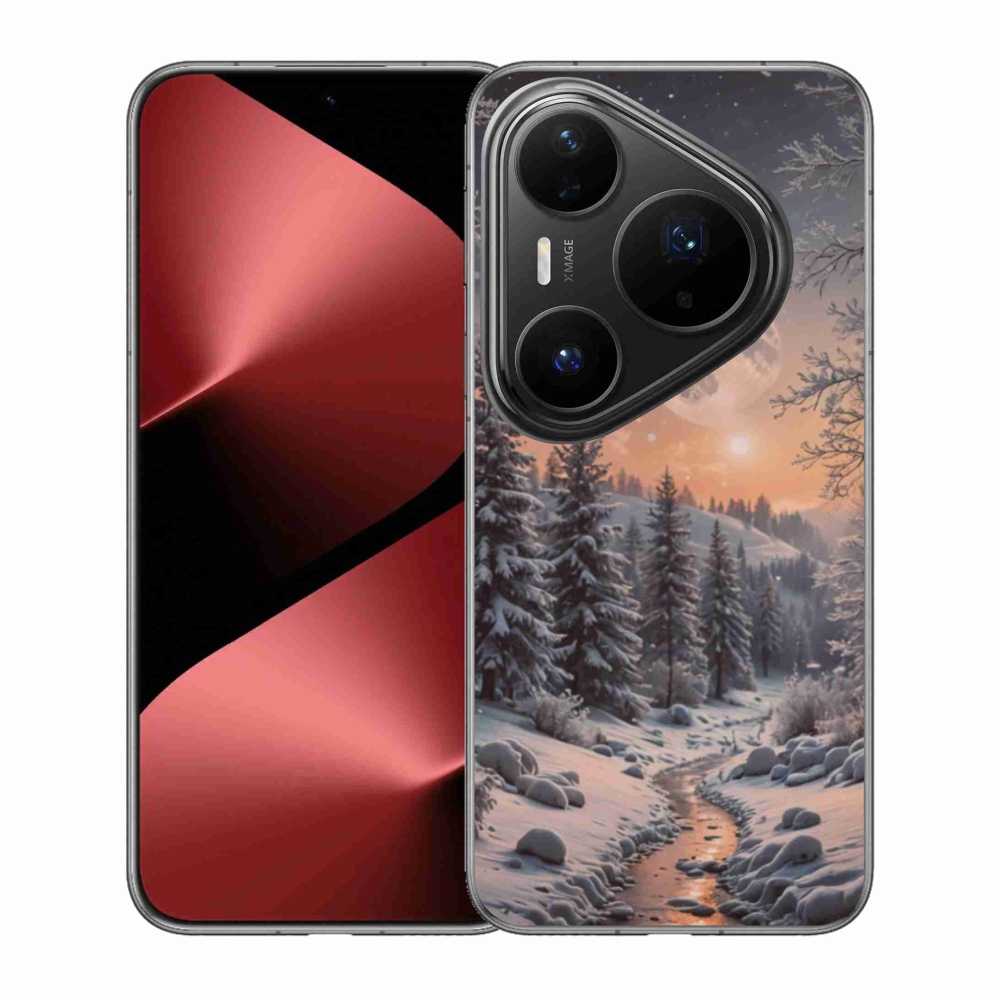 Gél borítás mmCase a Huawei Pura 80 Pro számára - téli táj 2
