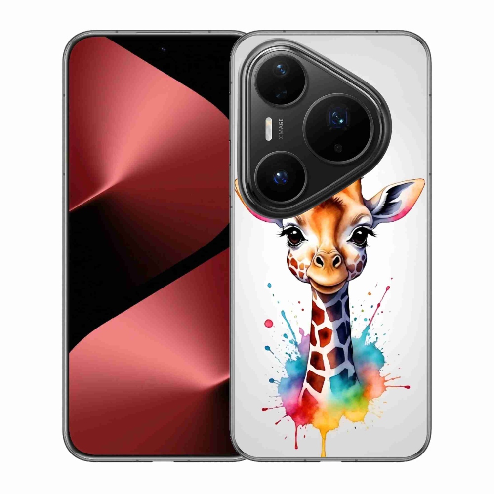 Zselés borítás mmCase a Huawei Pura 80 Pro készülékhez - zsiráf 1