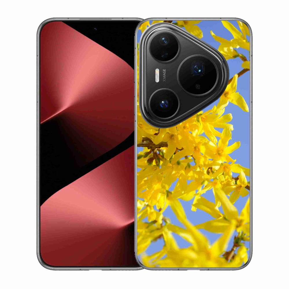 Gél borító mmCase a Huawei Pura 80 Pro készülékhez - sárga virágok