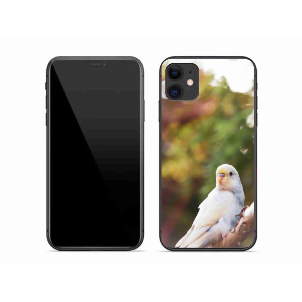 mmCase gél tok az iPhone 11-hez – fehér papagáj