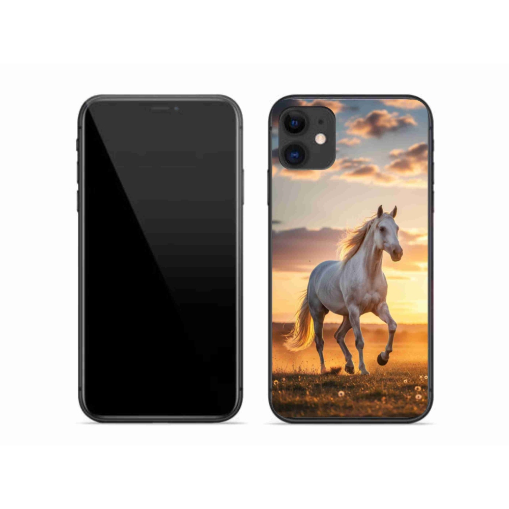 mmCase gél tok az iPhone 11-hez – futó fehér ló 2