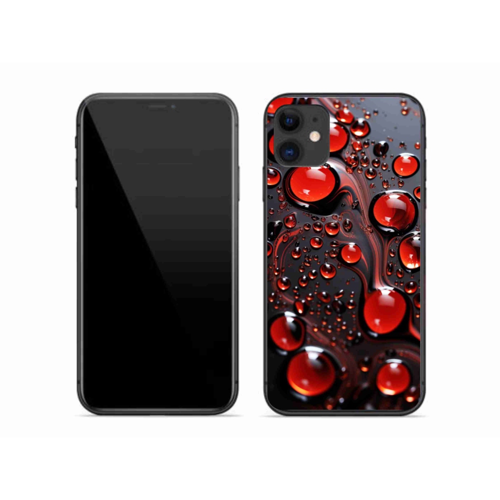 mmCase gél tok az iPhone 11-hez – piros cseppek 2