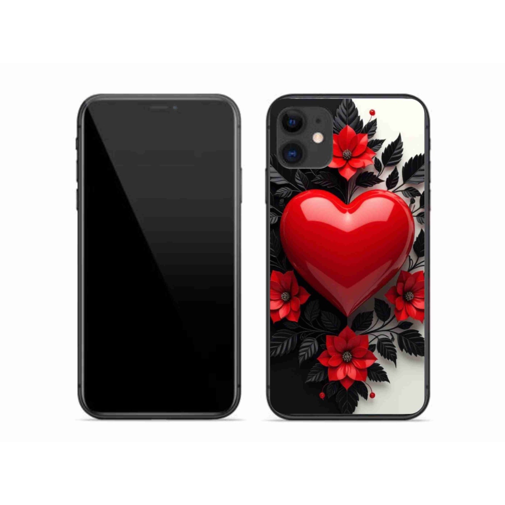 mmCase gél tok az iPhone 11-hez – piros szív