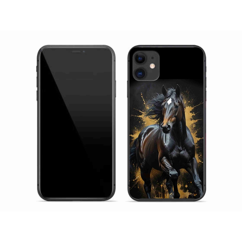 mmCase gél tok az iPhone 11-hez – elegáns fekete csődör