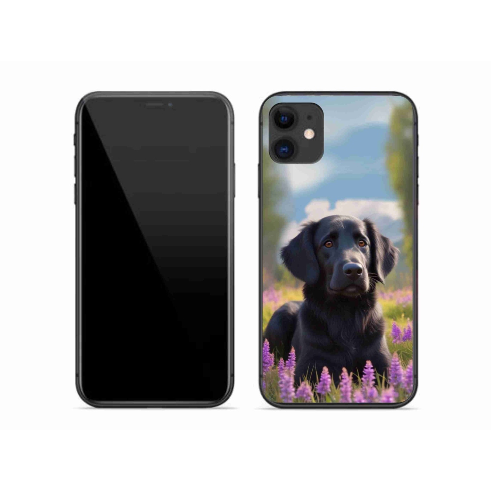mmCase gél tok az iPhone 11-hez – elegáns fekete retriever