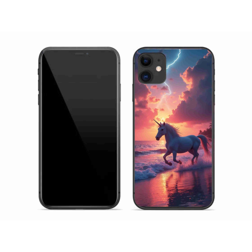mmCase gél tok az iPhone 11-hez – egyszarvú a tengerparton