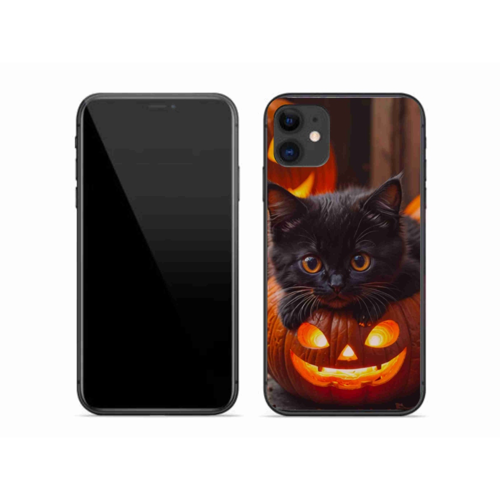 mmCase gél tok az iPhone 11-hez – cica és sütőtök