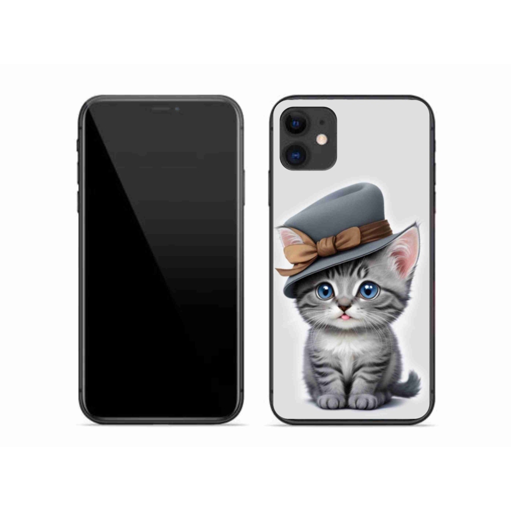mmCase gél tok az iPhone 11-hez – kalapos cica